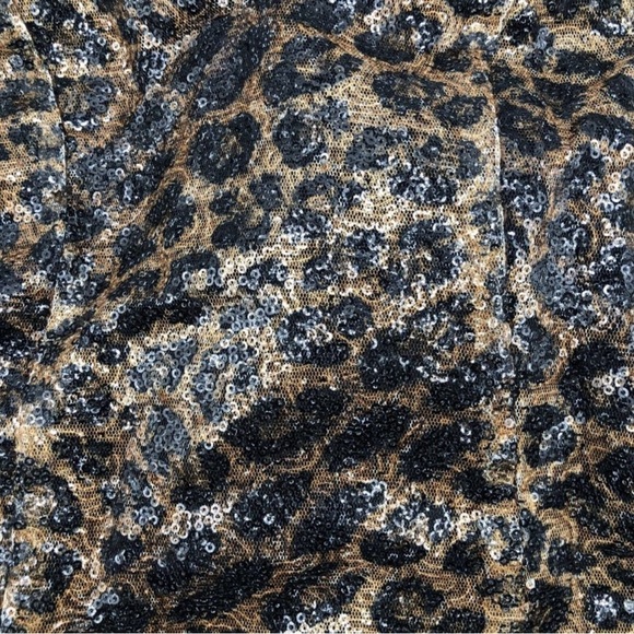 New With Tags LPA Marissa Sequin Dress, Leopard, Size Small - Picture 4 of 5